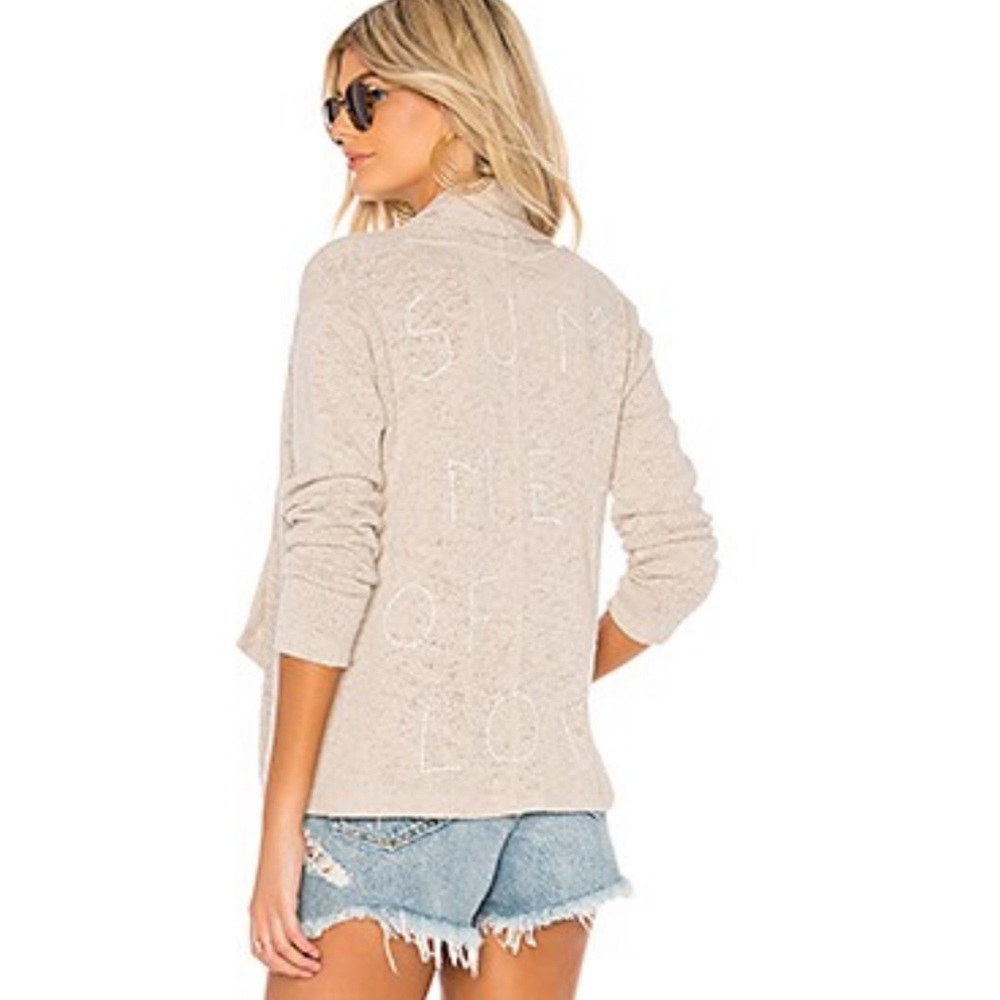 Sundry Sumner of love‎ cardigan in sand. NWOT. Retail 138